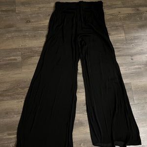 Zara Silk Pants - Black
